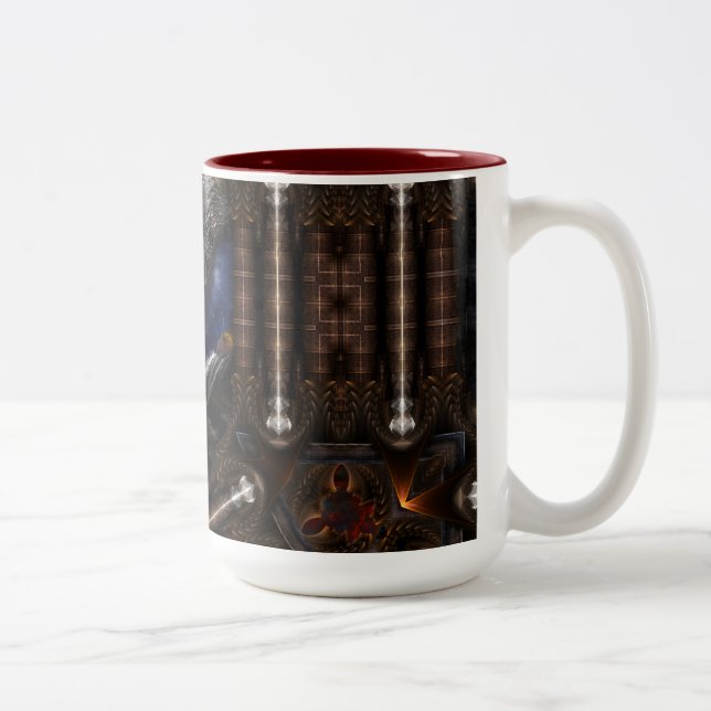 Steampunk Visions Two-Tone Coffee Mug (Right)