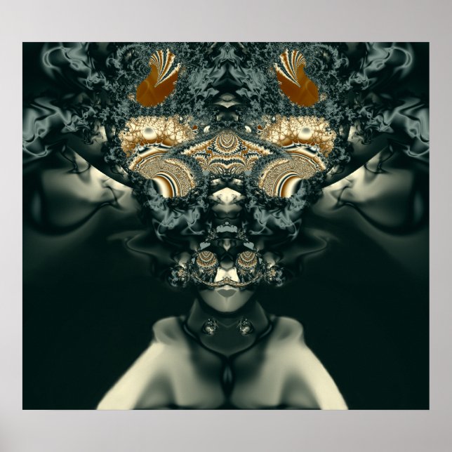 Steampunk Voodoo Priestess Poster (Front)