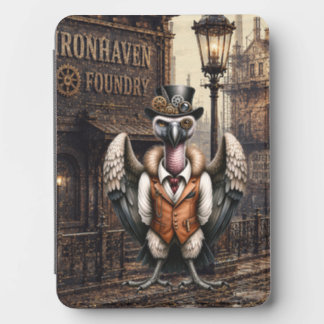 Steampunk Vulture in an Industrial City Kindle Cover