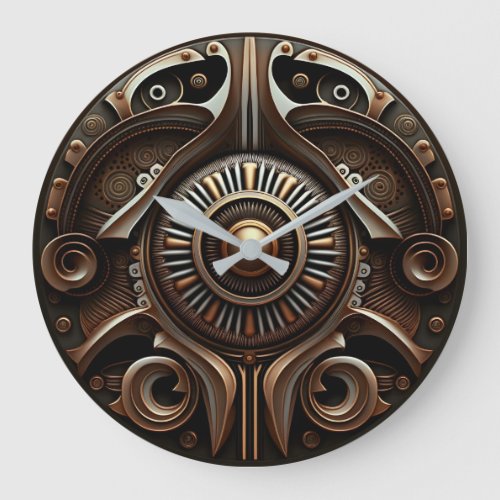 Steampunk Wall Clock _ Vintage Inspired Timepiece