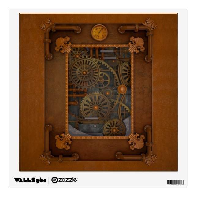 Steampunk Wall Sticker (Front)