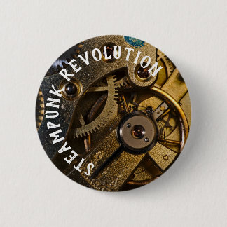 Steampunk Watch Mechanism Button