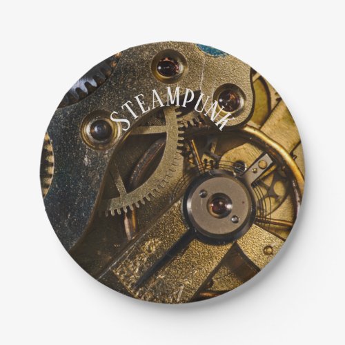 Steampunk Watch Mechanism Paper Plates