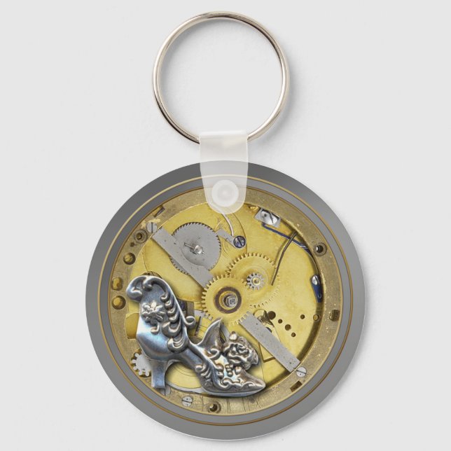 Steampunk Watchworks Key Keeper Keychain (Front)