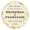 Steampunk Wedding, round save the date sticker