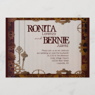Steampunk wedding template