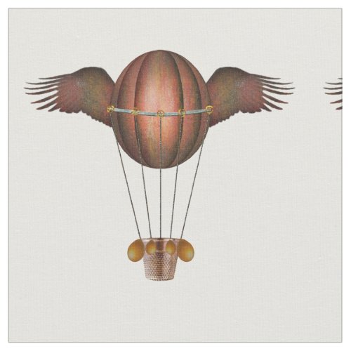 Steampunk Winged Balloon Fabric