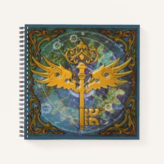 Steampunk Winged Key 