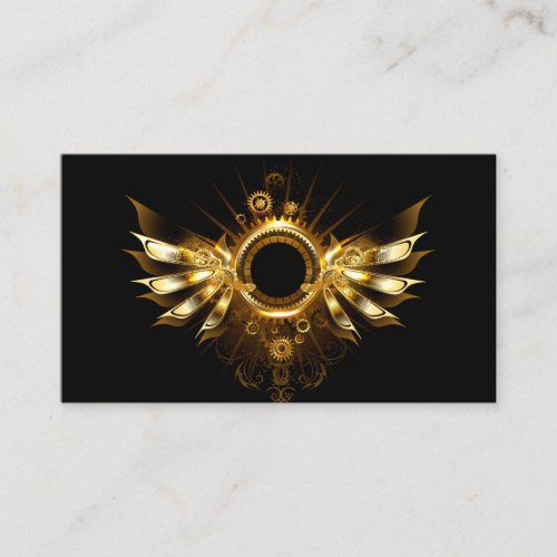 Steampunk wings appointment card