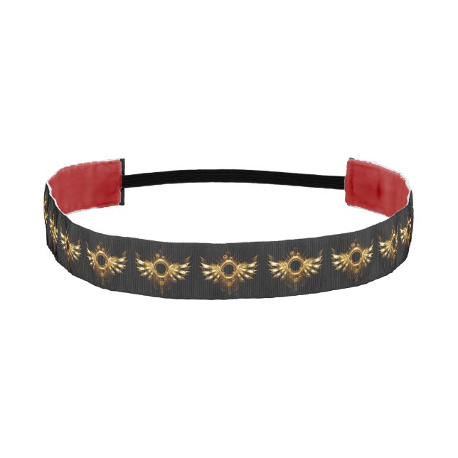 Steampunk wings athletic headband (Front)