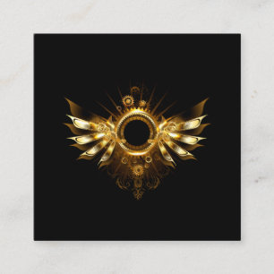 Steampunk wings calling card