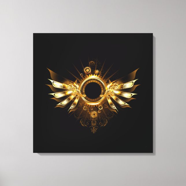 Steampunk wings canvas print (Front)