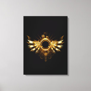 Steampunk wings canvas print