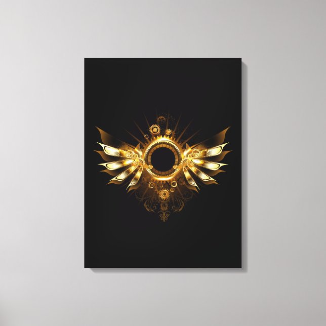 Steampunk wings canvas print (Front)