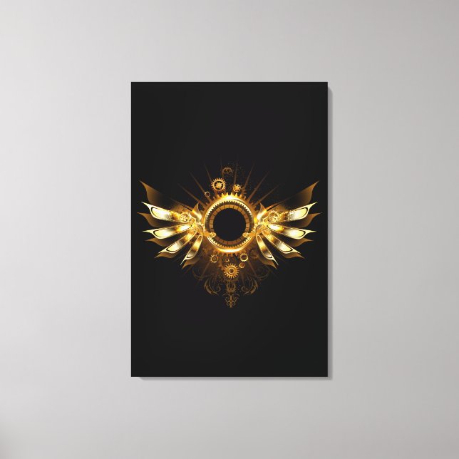 Steampunk wings canvas print (Front)