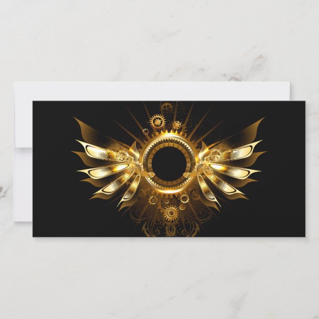 Steampunk wings card (Front)