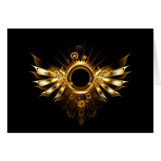Steampunk wings cards (Front Horizontal)