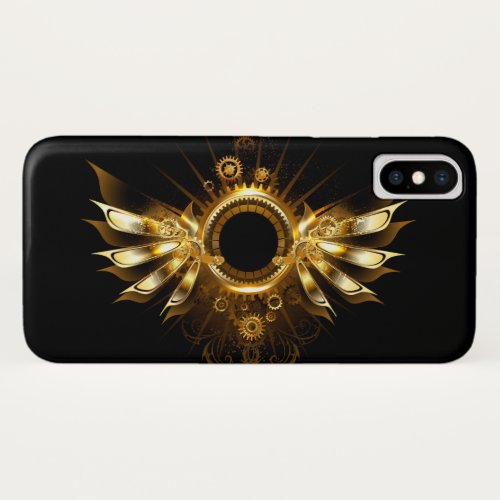 Steampunk wings iPhone XS case