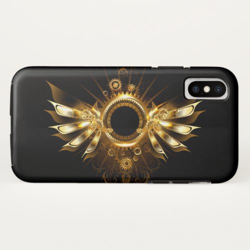 Steampunk wings iPhone XS case