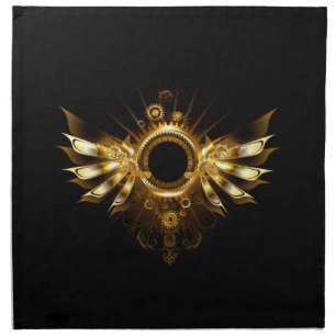 Steampunk wings cloth napkin