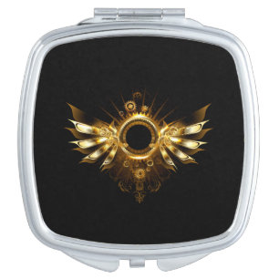 Steampunk wings compact mirror