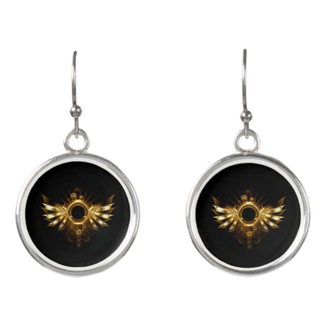Steampunk wings earrings (Front)