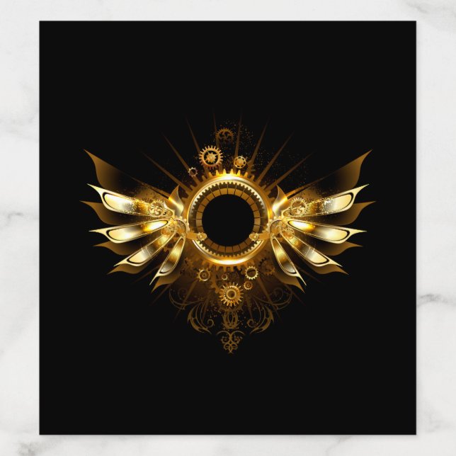Steampunk wings envelope liner (Design)