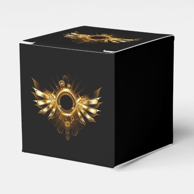 Steampunk wings favor boxes (Front Side)