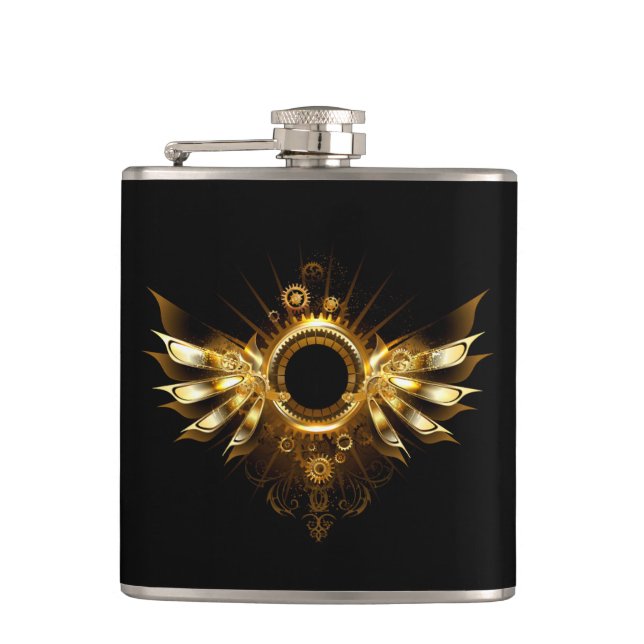 Steampunk wings flask (Front)
