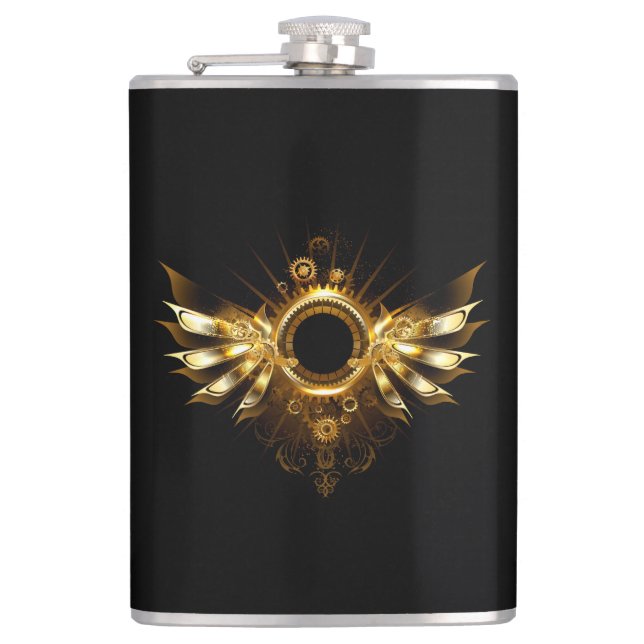 Steampunk wings flask (Front)