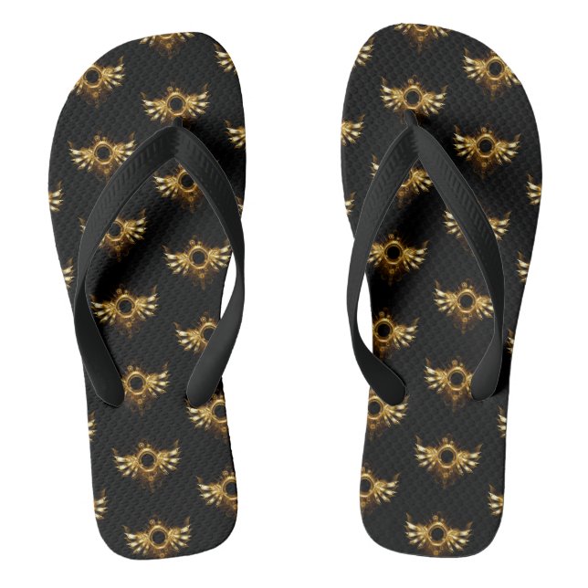 Steampunk wings flip flops (Footbed)
