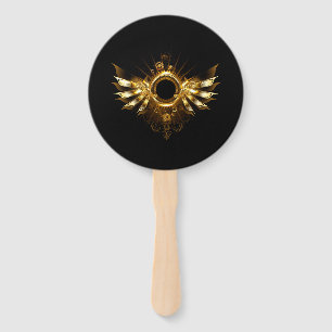 Steampunk wings hand fan