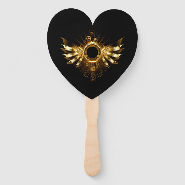 Steampunk wings hand fan (Front)