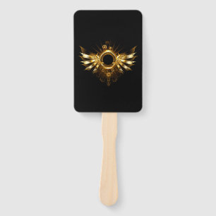 Steampunk wings hand fan