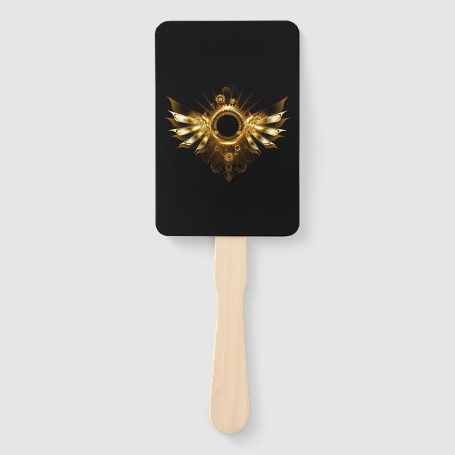 Steampunk wings hand fan (Front)
