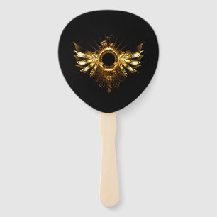Steampunk wings hand fan
