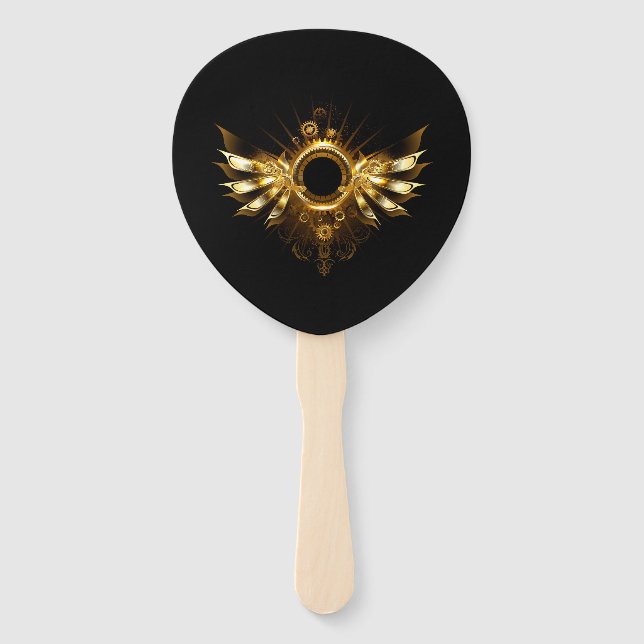 Steampunk wings hand fan (Front)