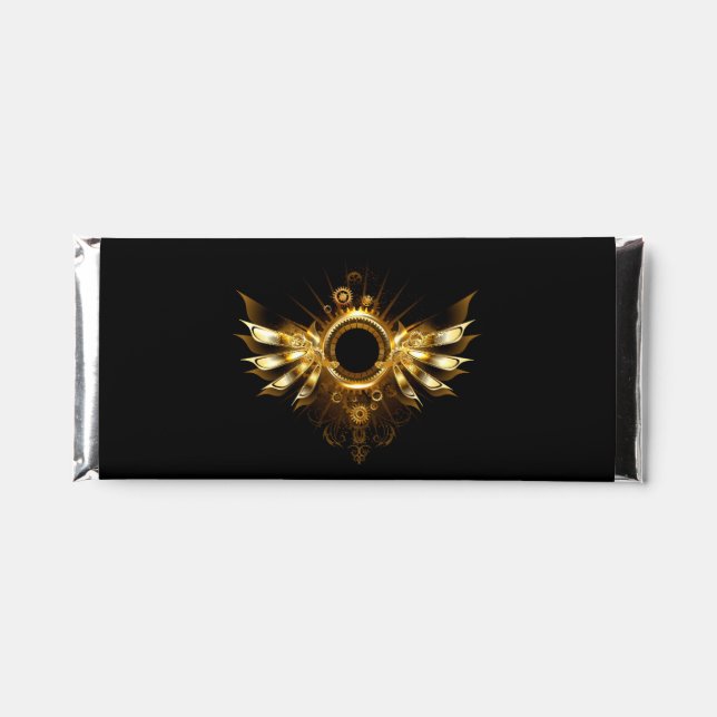 Steampunk wings hershey bar favors (Front)