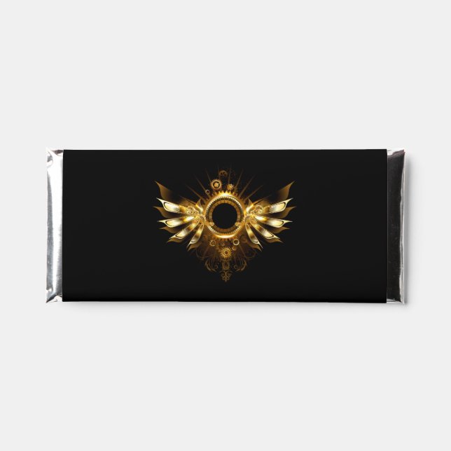 Steampunk wings hershey bar favors (Front)