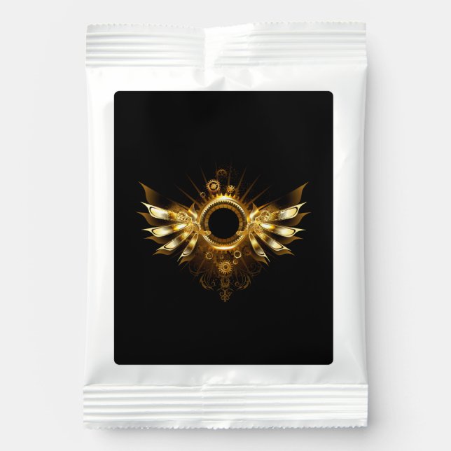 Steampunk wings hot chocolate drink mix (Front)