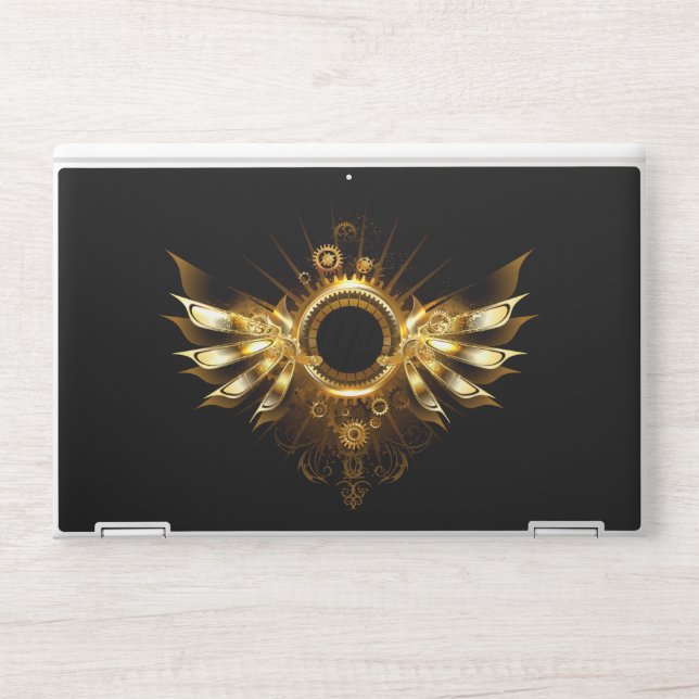 Steampunk wings HP laptop skin (Front)