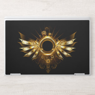 Steampunk wings HP laptop skin