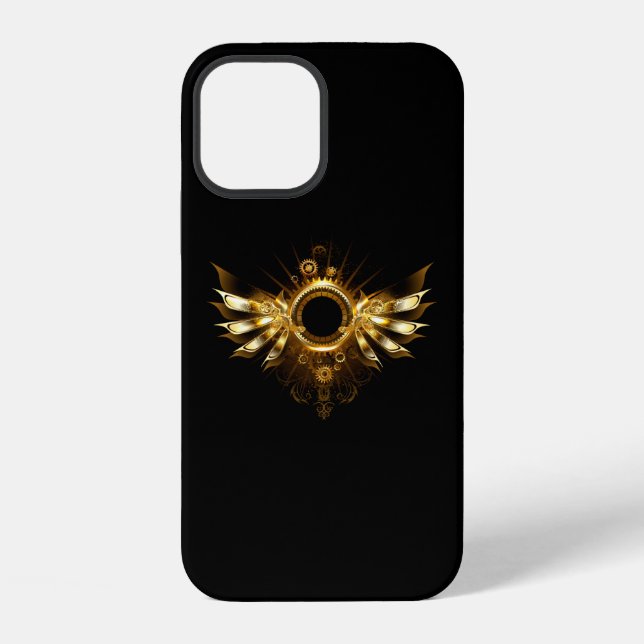 Steampunk wings iphone case (Back)