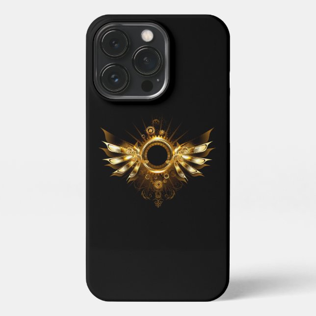 Steampunk wings iPhone case (Back)
