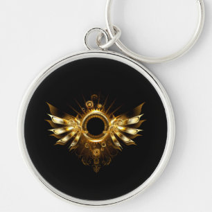 Steampunk wings keychain