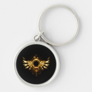 Steampunk wings keychain