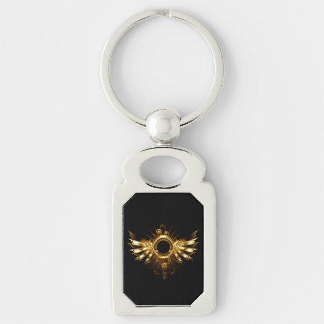 Steampunk wings keychain (Front)
