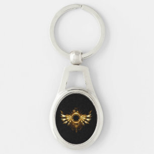 Steampunk wings keychain