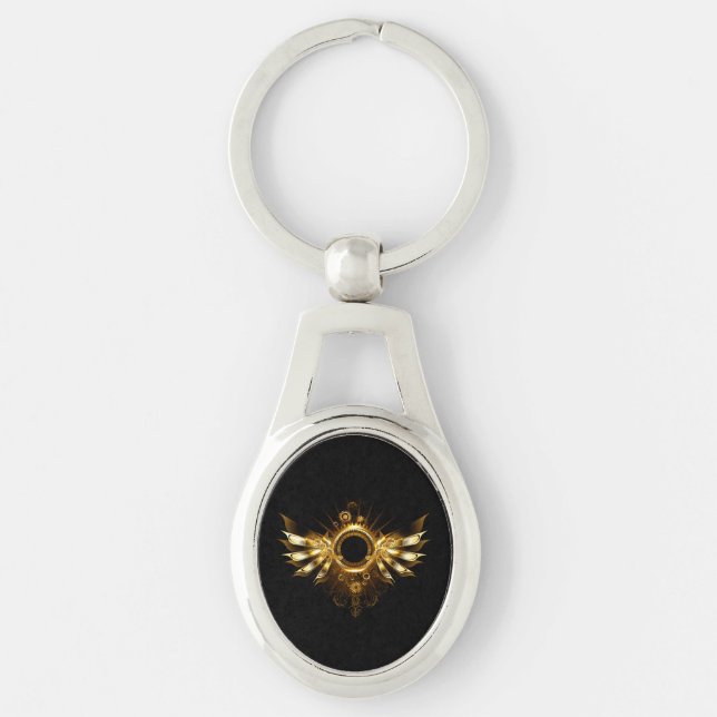 Steampunk wings keychain (Front)