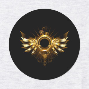 Steampunk wings labels